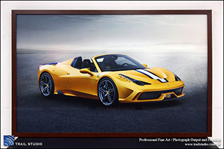 Trail Studio為法拉利代理商製作的Ferrari 458 Speciale A 大尺寸藝術級油畫相
