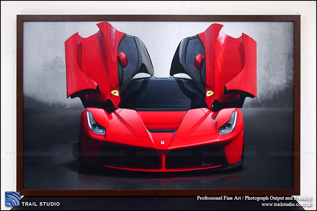 Trail Studio為法拉利代理商製作的Ferrari LaFerrari 大尺寸藝術級油畫相